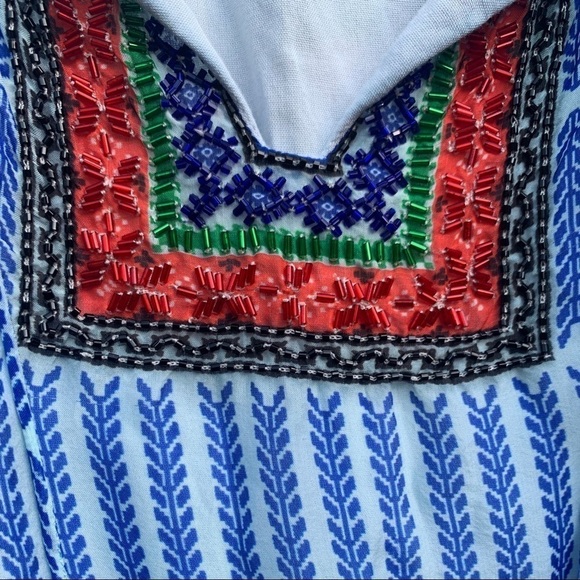 Hemant and Nandita layer mini dress with tassels - Picture 5 of 7